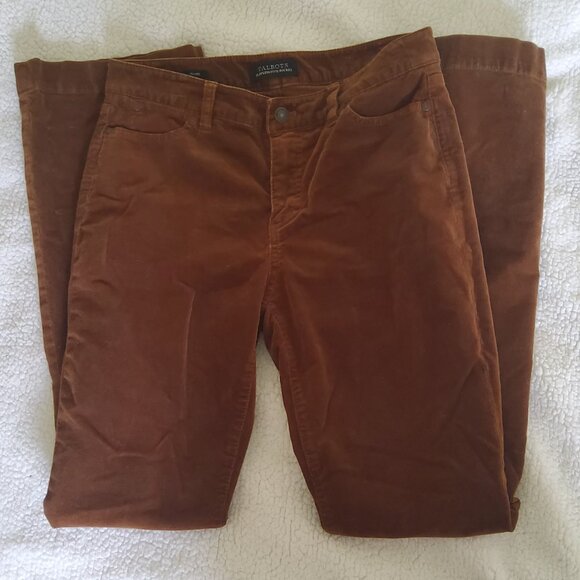 Talbots flawless Rust/Burnt/Honey Brown Corduroy Size 4 EUC - Picture 10 of 13